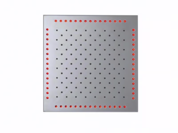 Overhead shower with chromotherapy - Contemporary style LED built-in metal rain shower by Tender rain - view 2